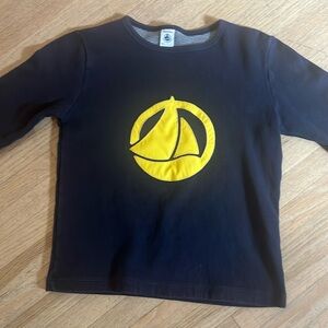Petit Bateau Navy Nautical Top